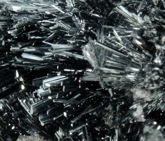 Stibnite with Calcite from Herja Mine, Baia Mare, Maramures, Romania