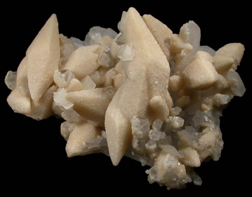 Calcite with Dolomite coating on Quartz from Djurkovo Mine, Laki, Rhodope Mountains, Bulgaria