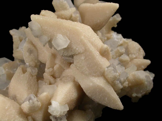 Calcite with Dolomite coating on Quartz from Djurkovo Mine, Laki, Rhodope Mountains, Bulgaria