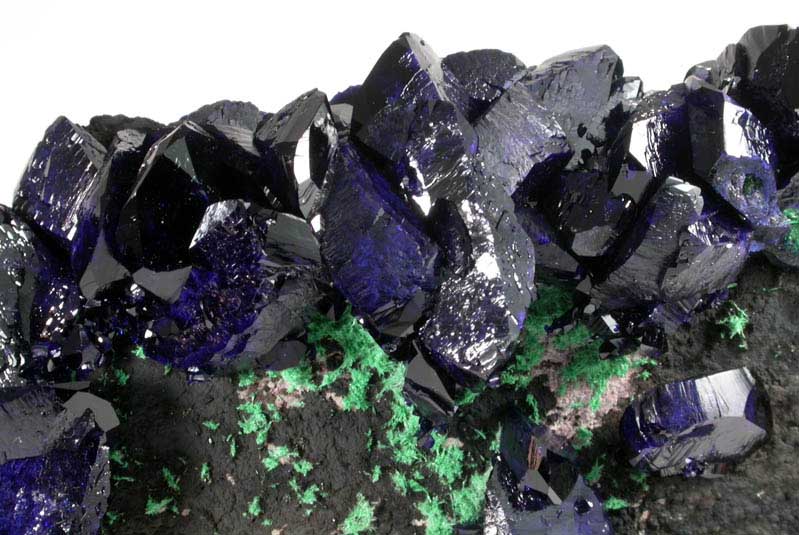 Azurite with Malachite from Milpillas Mine, Cuitaca, Sonora, Mexico