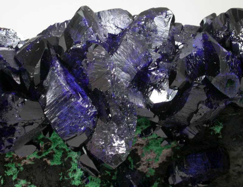 Azurite with Malachite from Milpillas Mine, Cuitaca, Sonora, Mexico