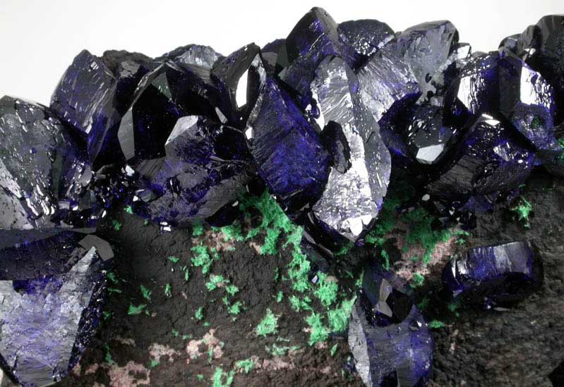 Azurite with Malachite from Milpillas Mine, Cuitaca, Sonora, Mexico