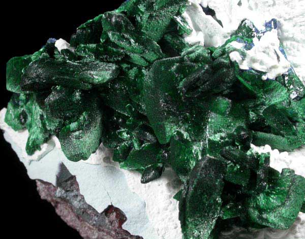 Malachite pseudomorphs after Azurite from Milpillas Mine, Cuitaca, Sonora, Mexico