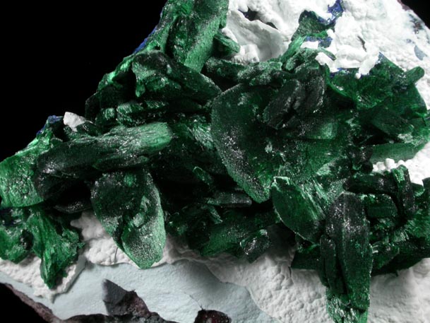 Malachite pseudomorphs after Azurite from Milpillas Mine, Cuitaca, Sonora, Mexico