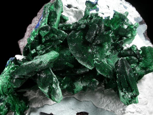 Malachite pseudomorphs after Azurite from Milpillas Mine, Cuitaca, Sonora, Mexico