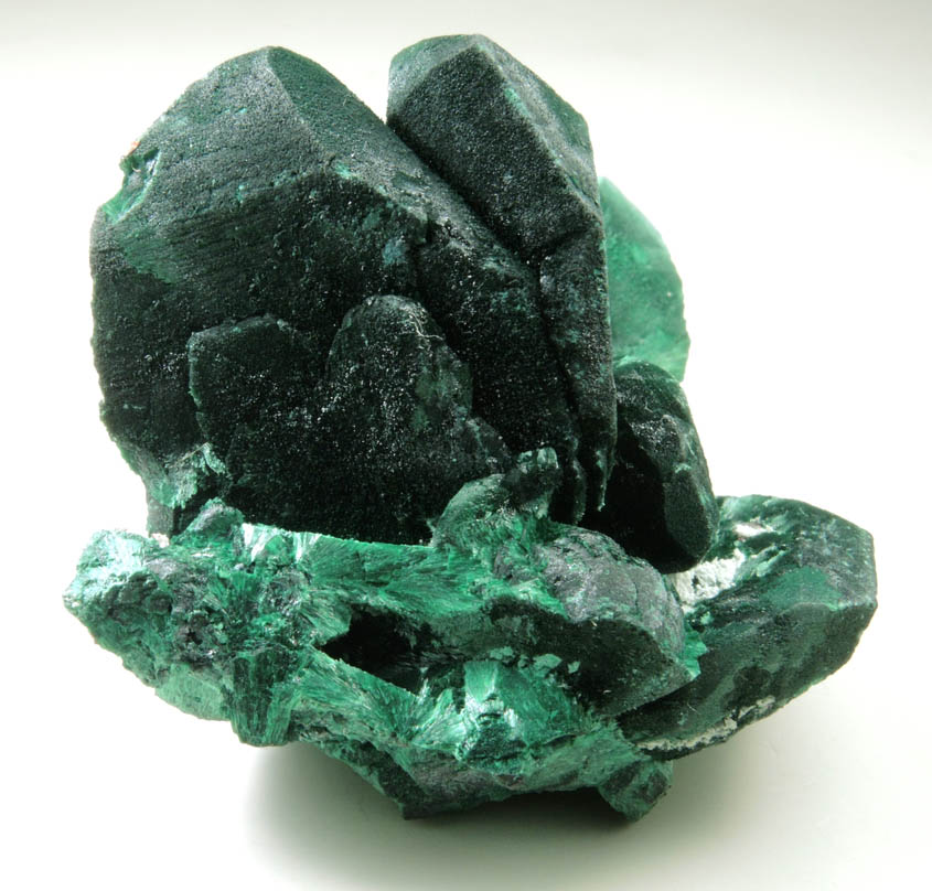 Malachite pseudomorphs after Azurite from Milpillas Mine, Cuitaca, Sonora, Mexico