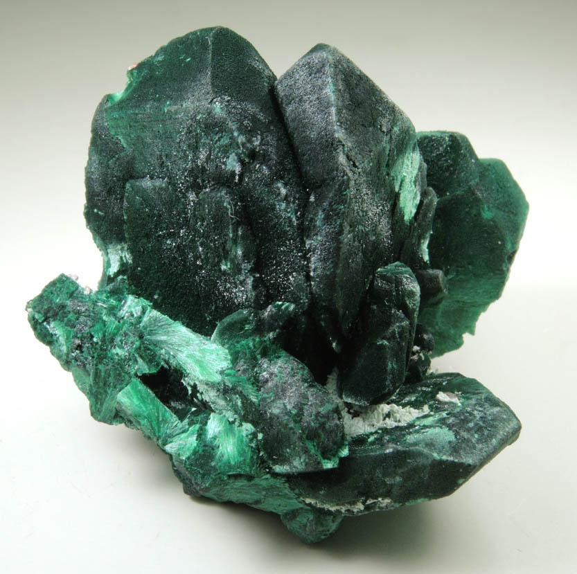 Malachite pseudomorphs after Azurite from Milpillas Mine, Cuitaca, Sonora, Mexico