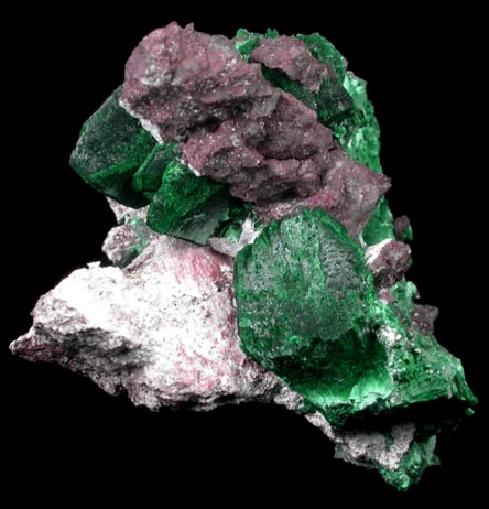 Malachite pseudomorphs after Azurite from Milpillas Mine, Cuitaca, Sonora, Mexico