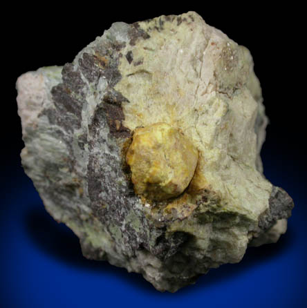 Uranophane pseudomorph after Uraninite from Ruggles Mine, Grafton Center, Grafton County, New Hampshire