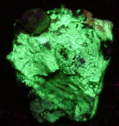 Uranophane pseudomorph after Uraninite from Ruggles Mine, Grafton Center, Grafton County, New Hampshire