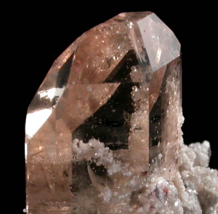 Topaz on rhyolite from Topaz Mountain, Thomas Range, Thomas Range, Juab County, Utah