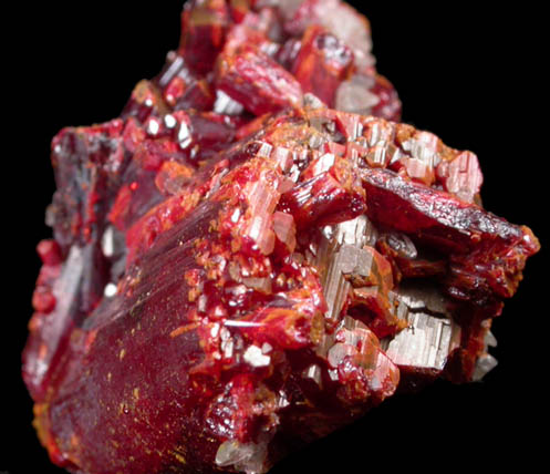 Realgar from Getchell Mine, Humboldt County, Nevada