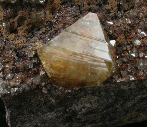 Wardite on Quartz with Siderite from Big Fish River, 67 km northwest of Aklavik, Yukon, Canada