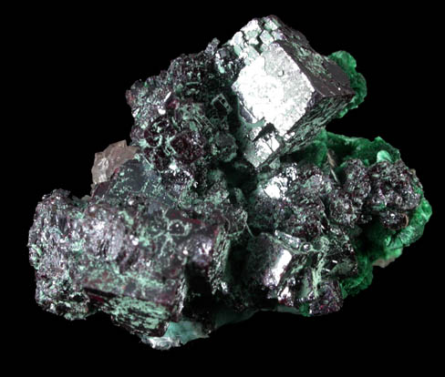 Cuprite, Malachite, Cerussite from Onganja Mine, Seeis, Khomas, Namibia