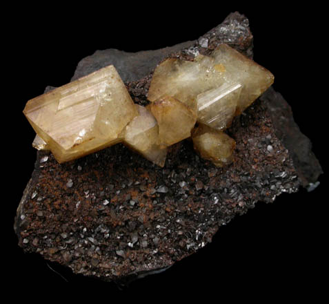 Wardite on Quartz with Siderite from Big Fish River, 67 km northwest of Aklavik, Yukon, Canada