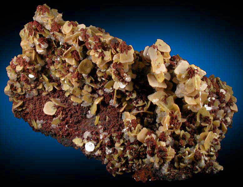 Wulfenite with Limonite from Defiance Mine, Courtland-Gleeson District, Cochise County, Arizona