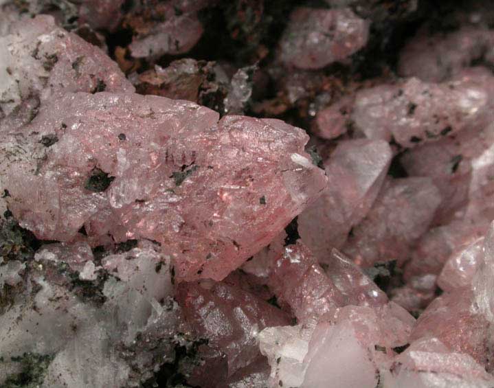 Copper and Calcite from Keweenaw Peninsula Copper District, Houghton County, Michigan