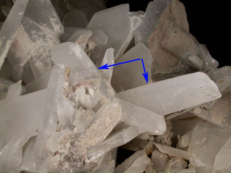 Quartz (Japan Law-twinned) from Washington Camp-Duquesne District, (attributed to Holland Mine), Santa Cruz County, Arizona