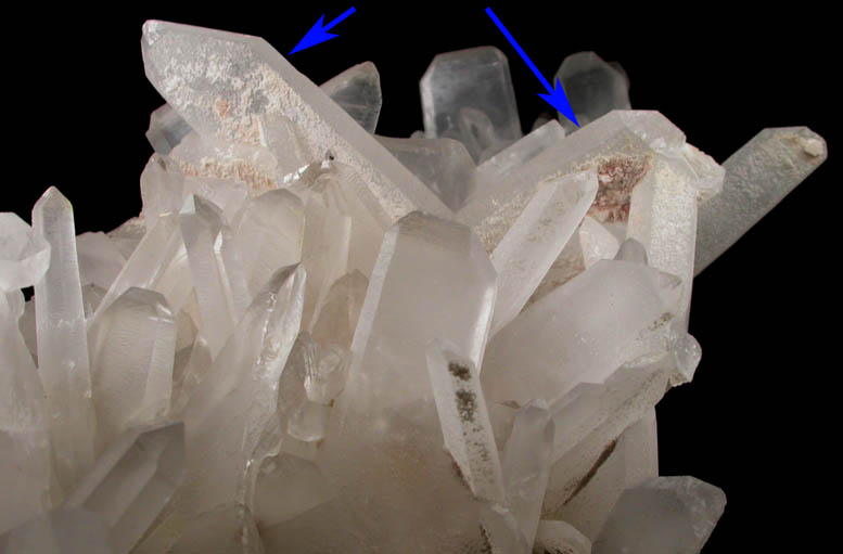 Quartz (Japan Law-twinned) from Washington Camp-Duquesne District, (attributed to Holland Mine), Santa Cruz County, Arizona