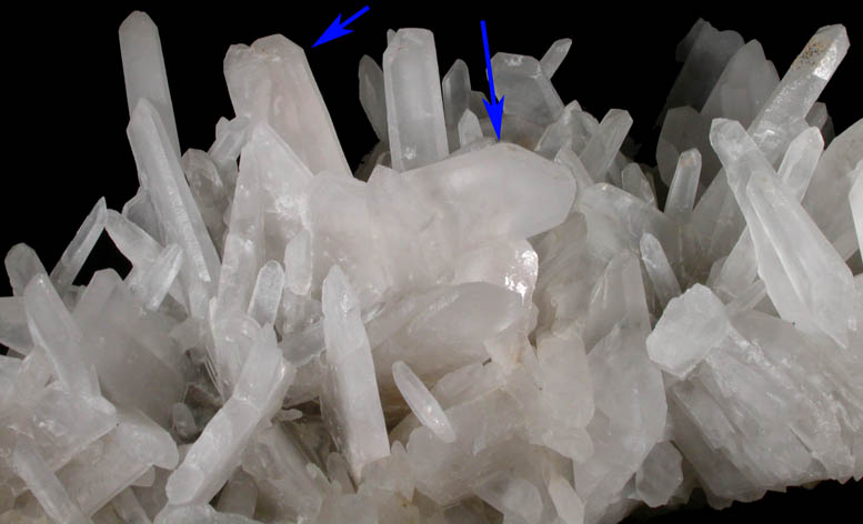 Quartz (Japan Law-twinned) from Washington Camp-Duquesne District, (attributed to Holland Mine), Santa Cruz County, Arizona