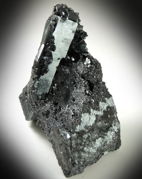 Bixbyite with Hausmannite from N'Chwaning II Mine, Kalahari Manganese Field, Northern Cape Province, South Africa