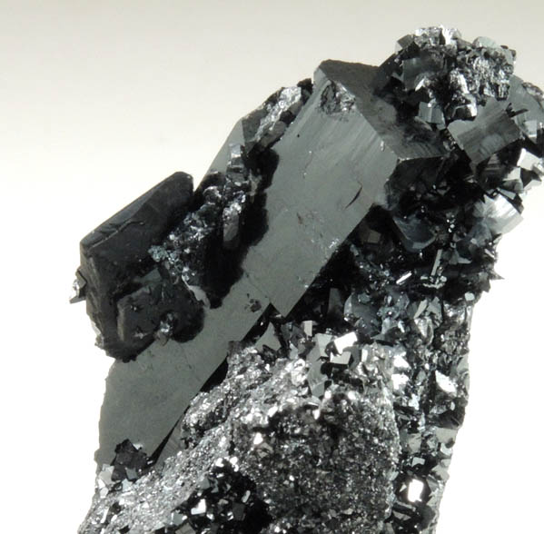 Bixbyite with Hausmannite from N'Chwaning II Mine, Kalahari Manganese Field, Northern Cape Province, South Africa