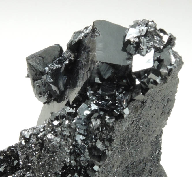 Bixbyite with Hausmannite from N'Chwaning II Mine, Kalahari Manganese Field, Northern Cape Province, South Africa