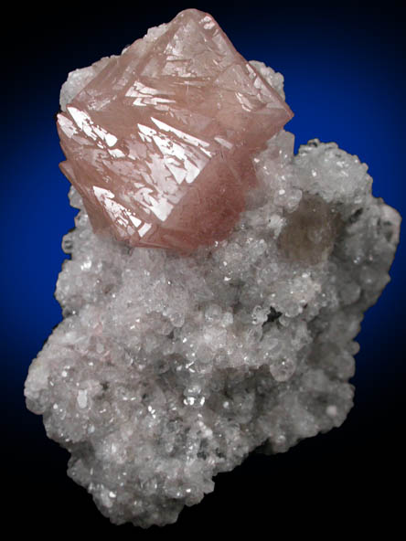 Olmiite on Calcite from N'Chwaning II Mine, Kalahari Manganese Field, Northern Cape Province, South Africa (Type Locality for Olmiite)