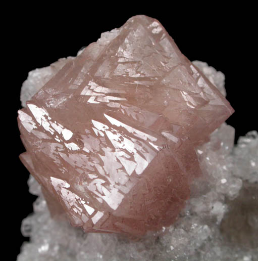 Olmiite on Calcite from N'Chwaning II Mine, Kalahari Manganese Field, Northern Cape Province, South Africa (Type Locality for Olmiite)