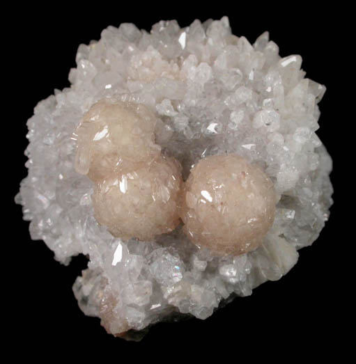 Olmiite on Calcite from N'Chwaning II Mine, Kalahari Manganese Field, Northern Cape Province, South Africa (Type Locality for Olmiite)