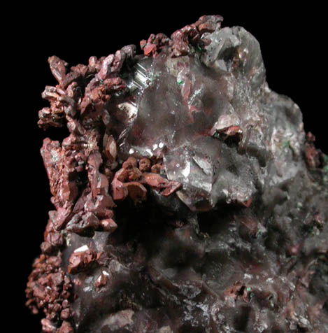 Copper in Calcite from Onganja Mine, Seeis, Khomas, Namibia