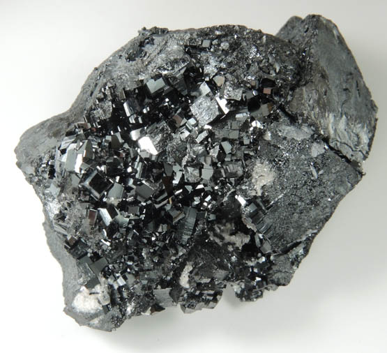 Braunite on Bixbyite from N'Chwaning II Mine, Kalahari Manganese Field, Northern Cape Province, South Africa