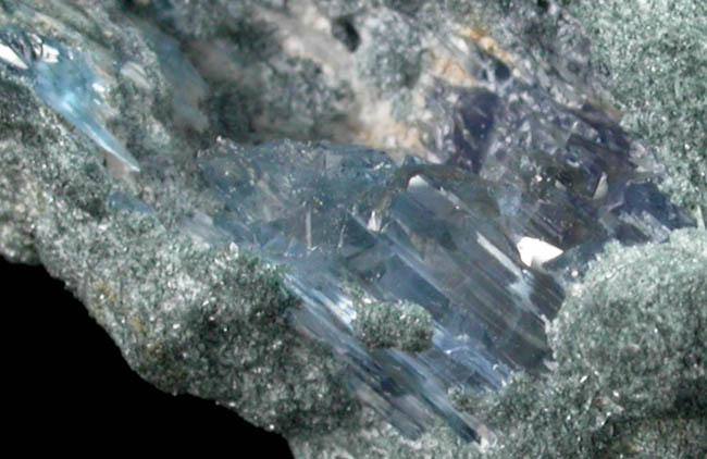 Foitite-Elbaite over Jeremejevite from Ameib Farm, Usakos, NE of Swakopmund, Erongo Region, Namibia