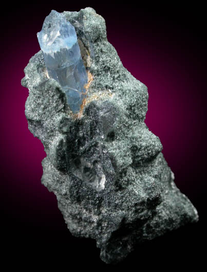 Foitite-Elbaite over Jeremejevite from Ameib Farm, Usakos, NE of Swakopmund, Erongo Region, Namibia