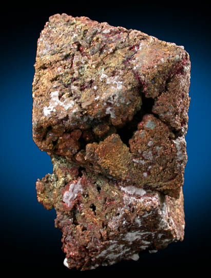 Copper pseudomorph after Cuprite from Nchanga Mine, 30 km SE of Chingola, Copperbelt, Zambia