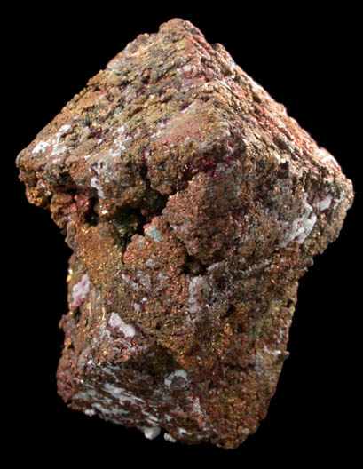 Copper pseudomorph after Cuprite from Nchanga Mine, 30 km SE of Chingola, Copperbelt, Zambia