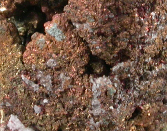 Copper pseudomorph after Cuprite from Nchanga Mine, 30 km SE of Chingola, Copperbelt, Zambia