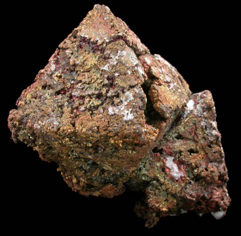 Copper pseudomorph after Cuprite from Nchanga Mine, 30 km SE of Chingola, Copperbelt, Zambia