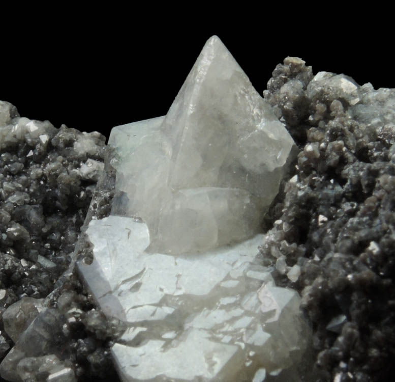 Anglesite with Galena inclusions from Tsumeb Mine, Otavi-Bergland District, Oshikoto, Namibia