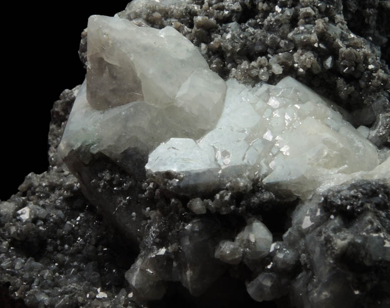 Anglesite with Galena inclusions from Tsumeb Mine, Otavi-Bergland District, Oshikoto, Namibia