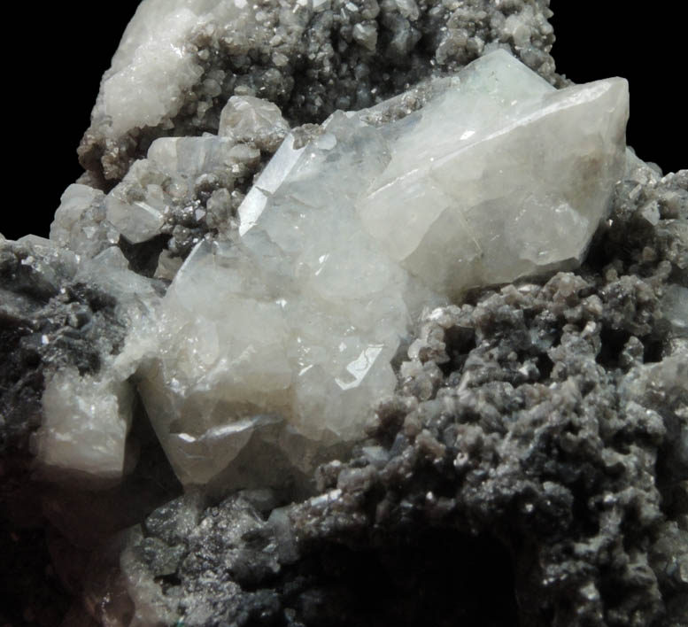 Anglesite with Galena inclusions from Tsumeb Mine, Otavi-Bergland District, Oshikoto, Namibia