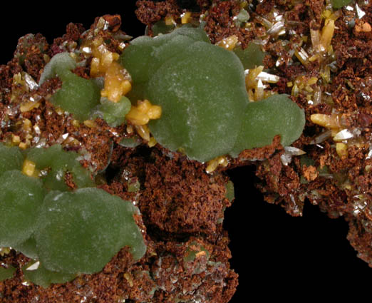 Mimetite and Wulfenite from Mina Ojuela, Mapimi, Durango, Mexico
