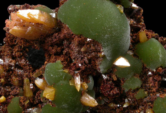 Mimetite and Wulfenite from Mina Ojuela, Mapimi, Durango, Mexico