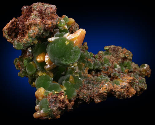 Mimetite and Wulfenite from Mina Ojuela, Mapimi, Durango, Mexico