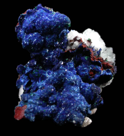 Azurite and Calcite from Lavrion (Laurium) Mining District, Attica Peninsula, Greece