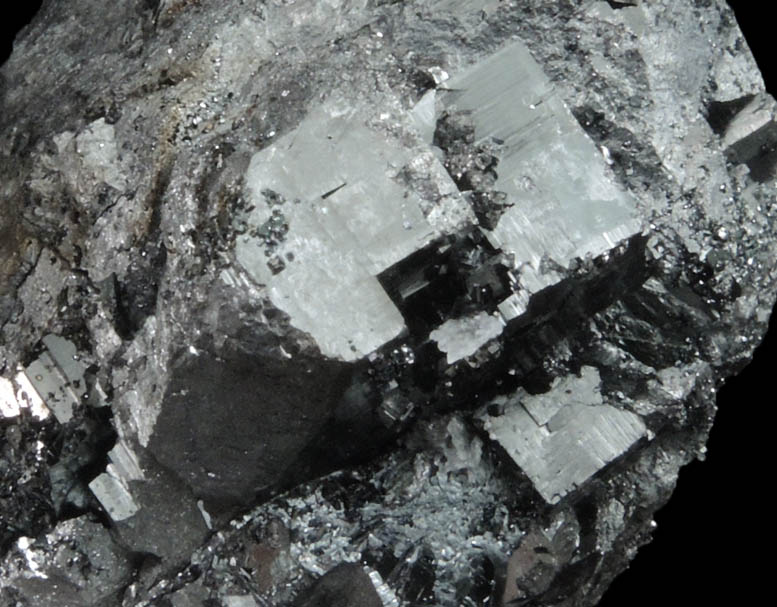 Bixbyite with Hausmannite from N'Chwaning II Mine, Kalahari Manganese Field, Northern Cape Province, South Africa