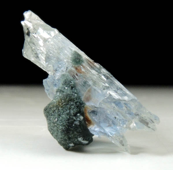 Jeremejevite on Foitite-Elbaite Tourmaline from Ameib Farm, Usakos, NE of Swakopmund, Erongo Region, Namibia