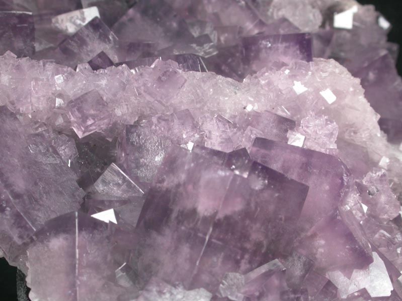 Fluorite and Chalcopyrite over Quartz from Frasers Hush Mine, Rookhope, Weardale, County Durham, England