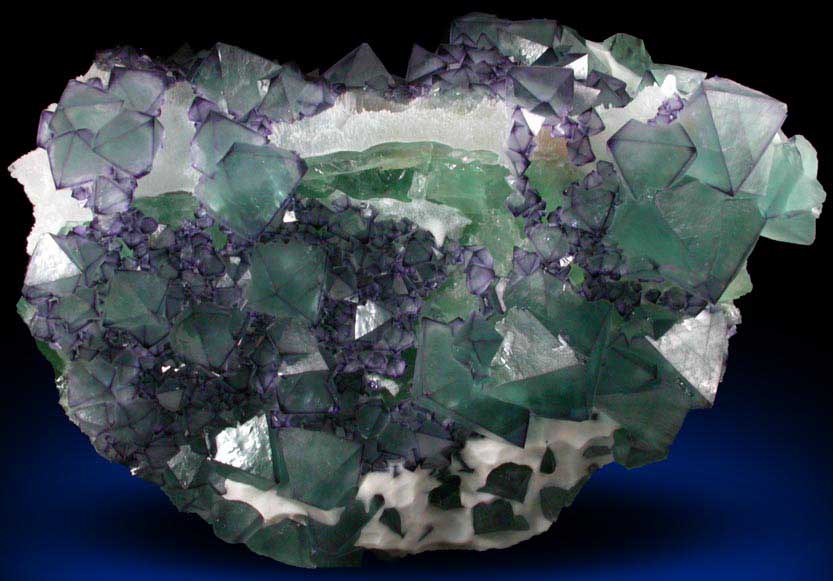 Fluorite in Quartz from Ganzhou, Jiangxi Province, China