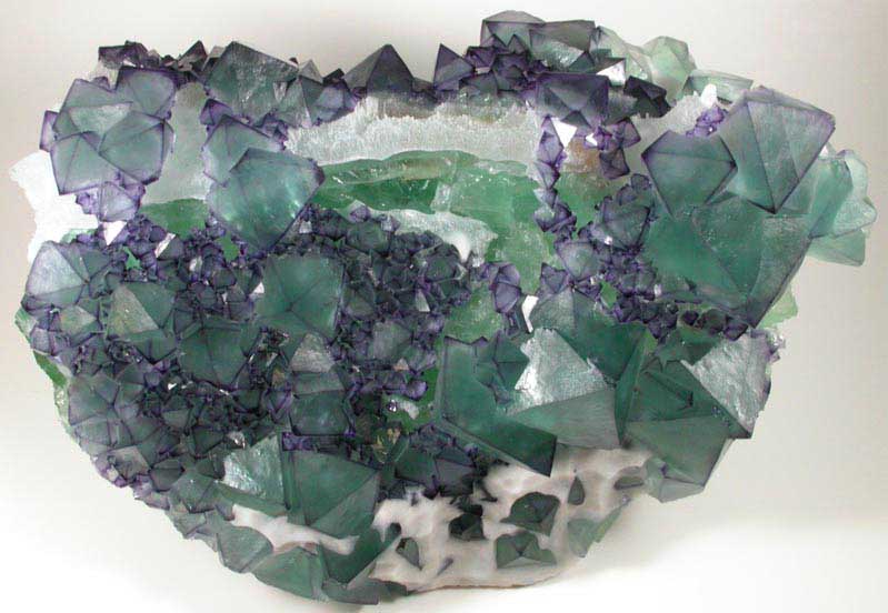 Fluorite in Quartz from Ganzhou, Jiangxi Province, China